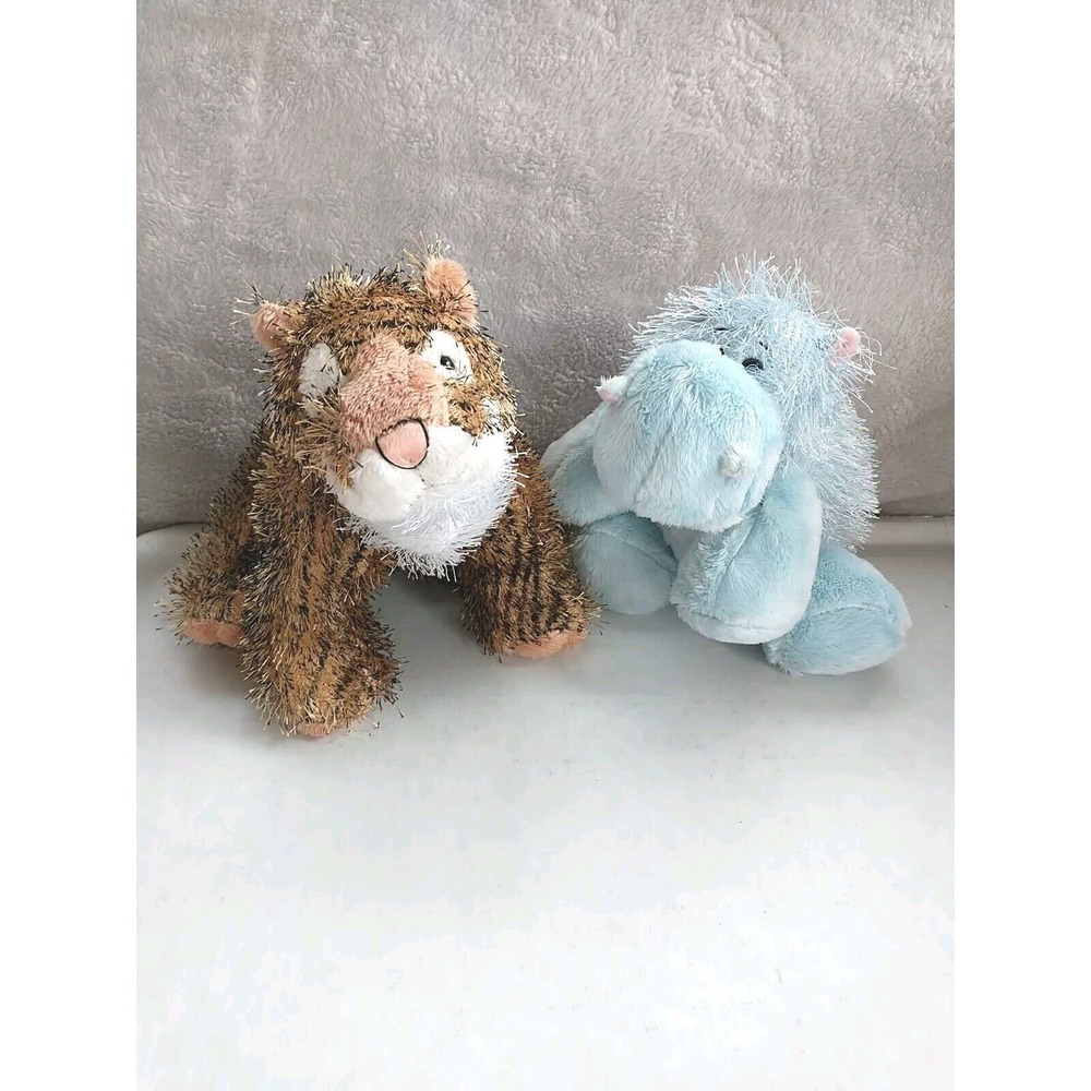 Ganz Webkinz Lil Kinz Hippo Plush‎ Tiger Plush Lot Of 2 Stuffed Animal